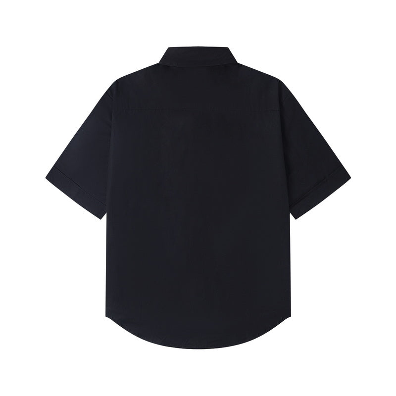 AMI SHORT SLEEVE COTTON SHIRT