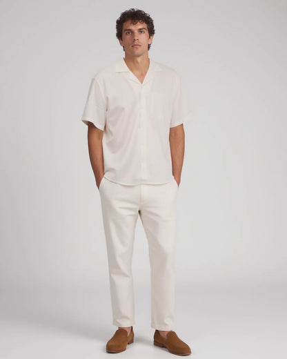 VINCENZO SHORT SLEEVE LINEN SHIRT
